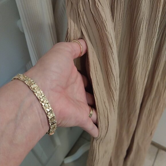 3683 Size 1XL Oddi Jumpsuit with Gathering at the Front and Back. NWT. Camel - Picture 3 of 7